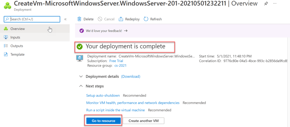 Azure VM Complete