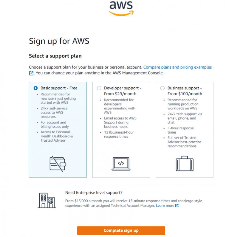 Create an amazon aws free tier account jayant tripathy