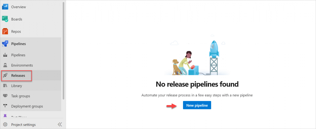 Create New Releases Pipeline