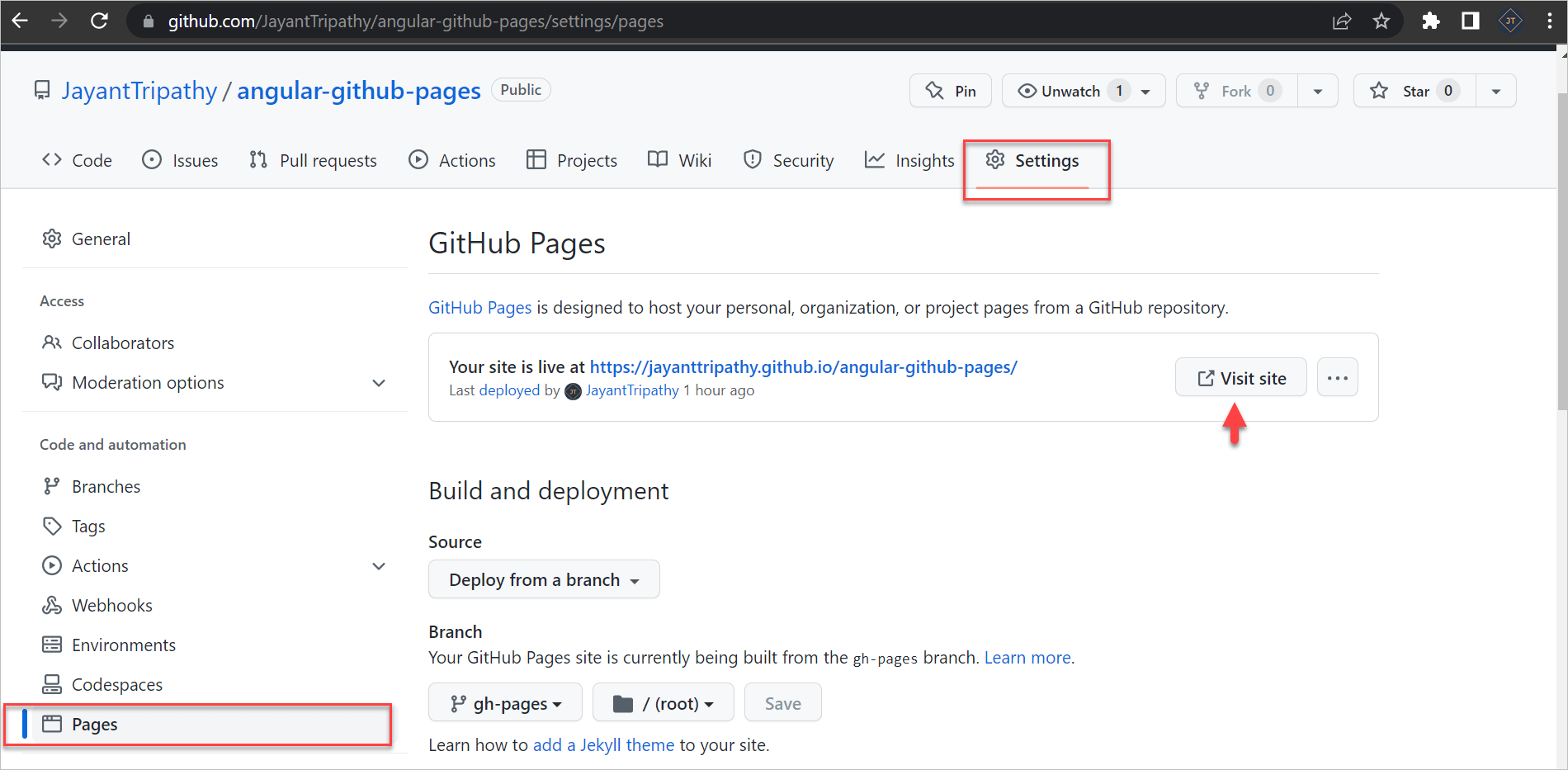 How To Deploy Angular App In GitHub Pages - Jayant Tripathy