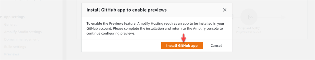 AWS-Amplify-install-github-app