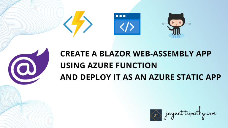 Create A Blazor Web-Assembly App Using Azure Function And Deploy It As ...