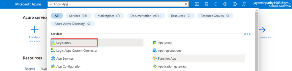 Azure Logic Apps Search