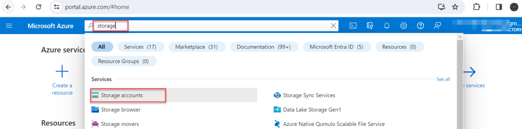 Azure Storage accounts