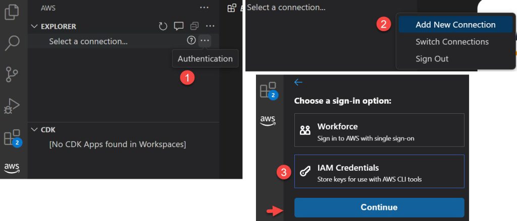 aws tookit setup