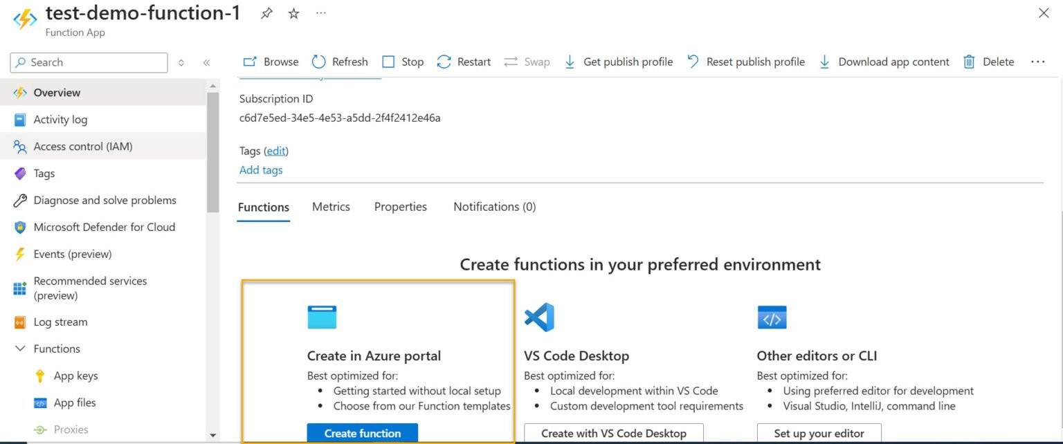 How to resolve Function App Cannot Create within Azure Portal - Jayant ...