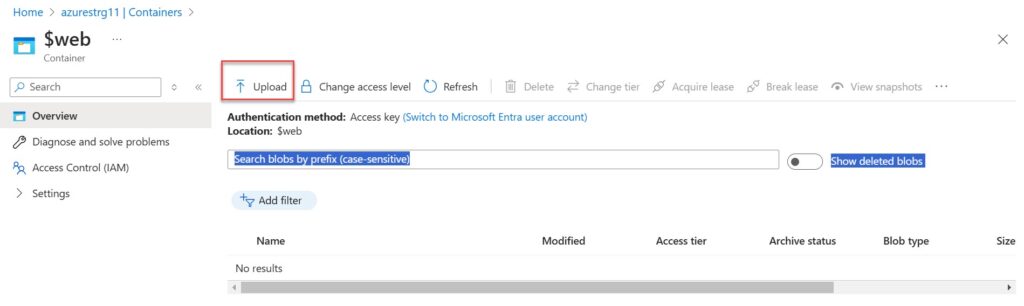 azure-storage-account-static-website-containers-upload
