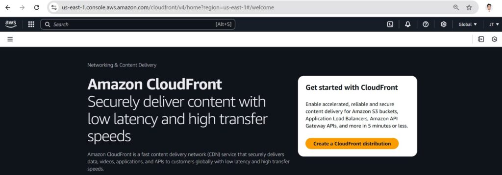 amazon-cloudfront-create