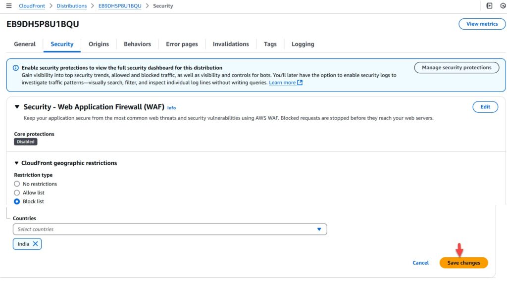 amazon-cloudfront-distribution-block-country