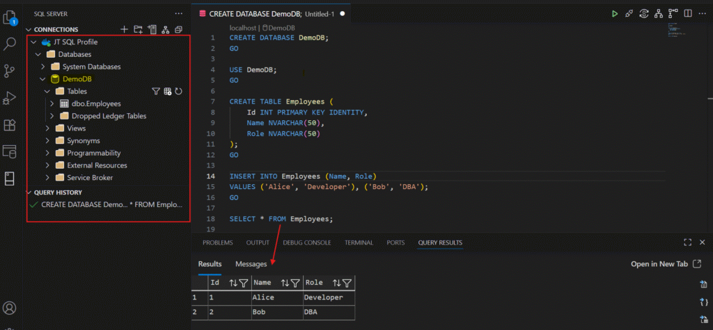 mssql-create-db-basics