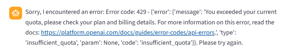 openai 429 status