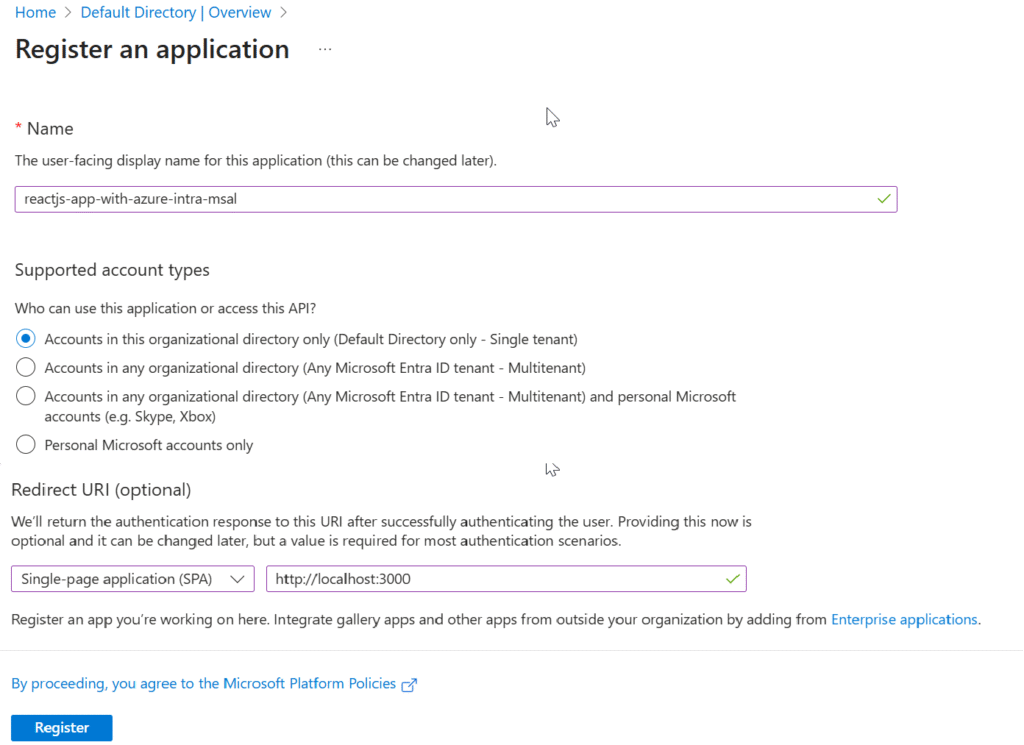 reactjs-app-registraion-with-msal